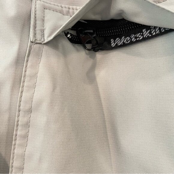 NWT WetSkins Waterproof Cargo Rain Pants Small Beige Hiking Outdoor Travel - Picture 10 of 13